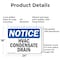 Signmission Hvac Condensate Drain, 24 in W x Rectangle, Aluminum OS-2PACK-NS-A-1824-L-13559 - alternate 8